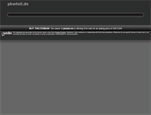 Tablet Screenshot of pkwteil.de